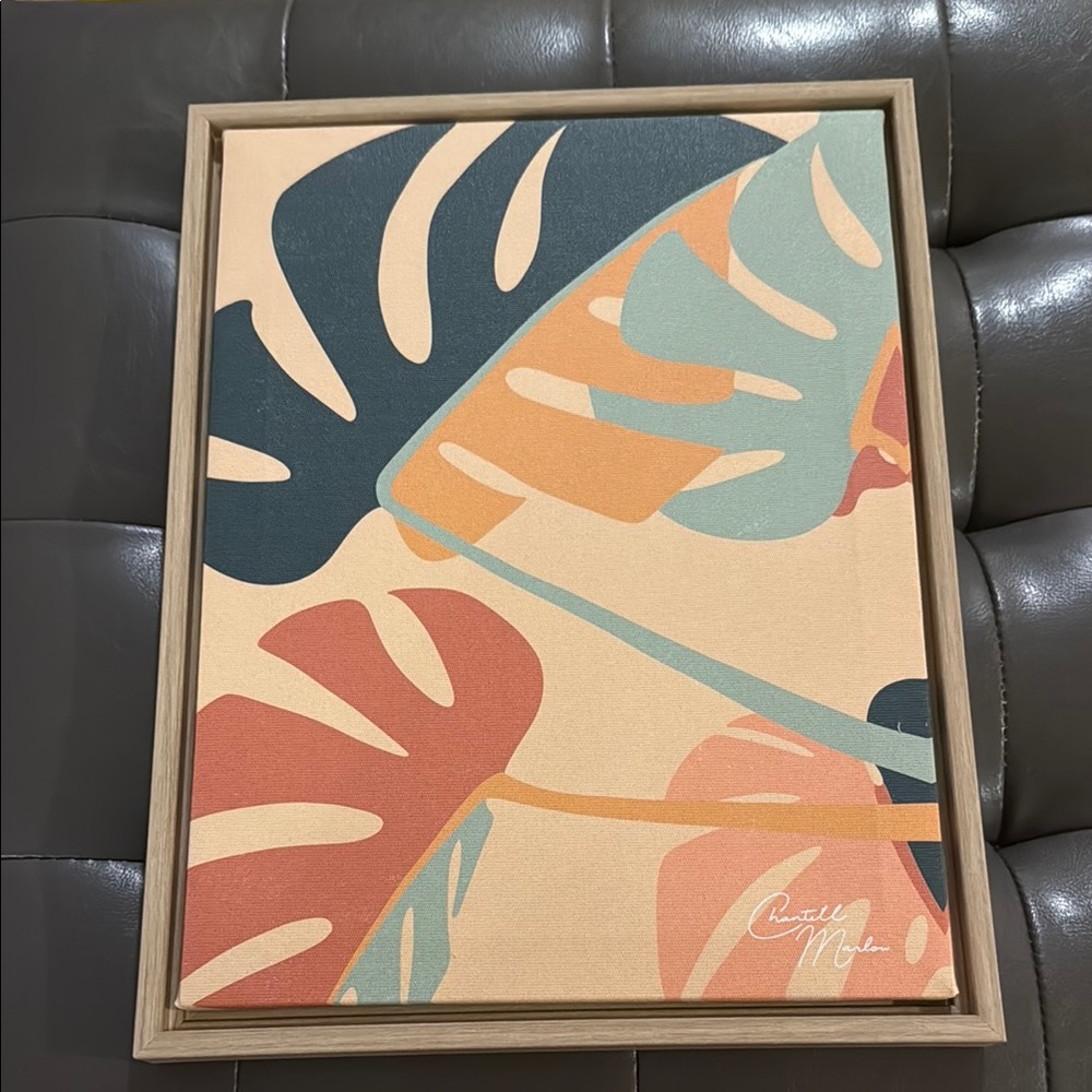 Tropical Leaf Canvas Art